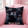Koreanische TV-Serie W-Weak Hero Klasse 1 2 Büro Kissen Kissenbezug Auto Kissenbezug 45x45cm Lendenkissenbezug Sofakissenbezug