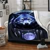 1pc Wolf Moon Blanket, Lightweight Flannel Throw Blanket for Sofa, Bed, Travel, Camping, Living Room, Office, Couch, Chair, and Bed