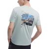 FILA X THE MET T Shirts Men's Green Crew Neck Moderate Straight Fit F11M330101F-LG