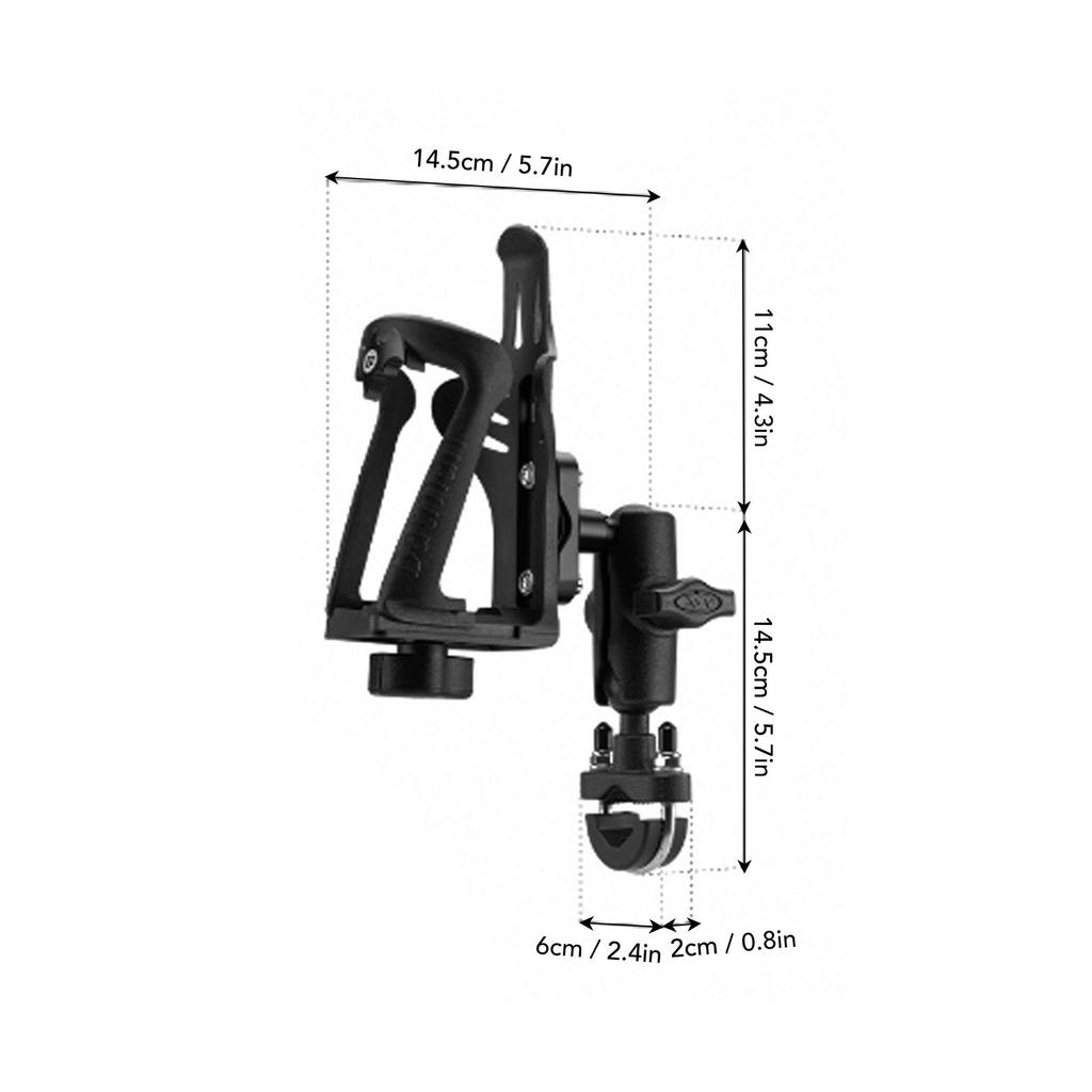 Motorcycle Drink Holder Universal Joint High Tenacity Nylon Adjustment 3D Water Bottle Cages for Bike Electric Vehicles