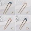 Frauen Frikadelle Haar Stecker Metall U-förmigen Haar Zubehör Kopfschmuck Haar Sticks Elegantes Temperament