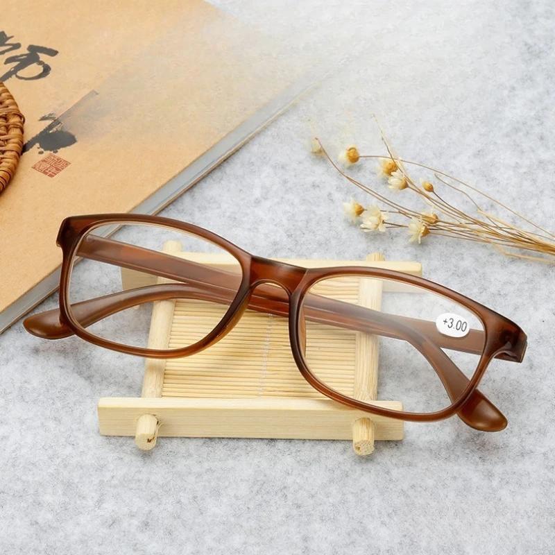 High Quality Ultra Light Reading Glasses For Men And Women Hd Resin Presbyopia Glasses +100 +150 +200 +250 +300 +350 +400