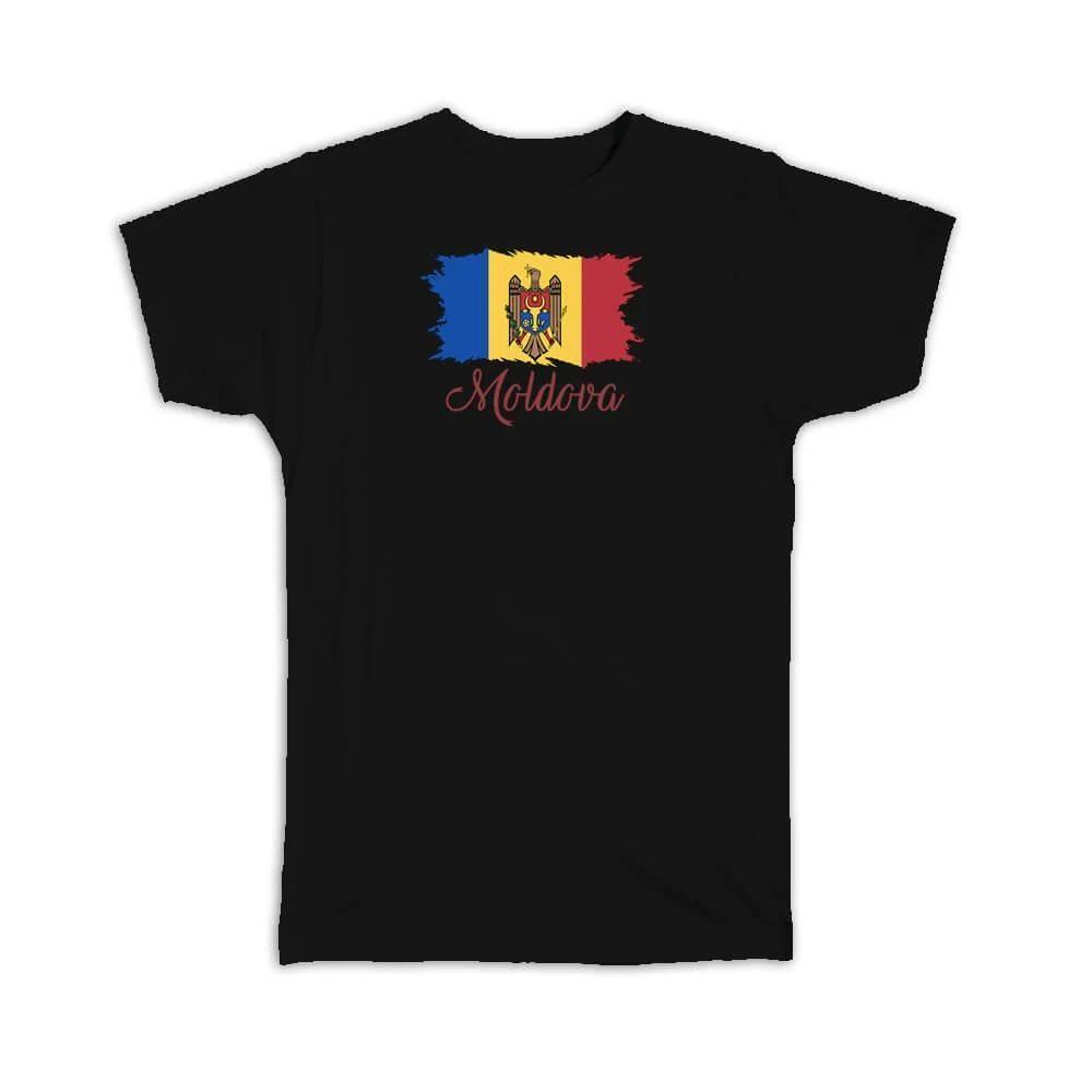 Gift T-Shirt : Moldova Flag Moldovan Country Expat 4XL