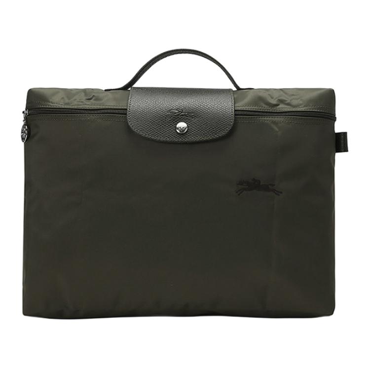 

Longchamp Le Pliage Green 37 Canvas Eco-Friendly Zipper Handle Leather And Canvas Tote Bag Laptop Briefcase Women Tote Bag 2182919479 Green