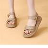 In the Summer of 2025, the New Casual and Versatile Outer Wear Bag Heel Sandals Women's Flat-bottomed Small Fragrant Style with Skirt Two Sandals