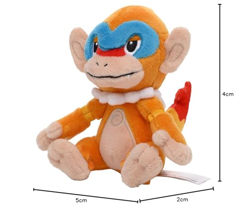 Pokémon Center Original Plush Toy Pokémon Fit Monferno 14 X 13 X 13.5 Cm (H X W X D)