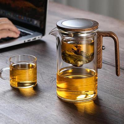 Heat Resistant Glass Teapot One-click Filtering Tea Pot Tea Water Separation Filter Tea Maker Coffee Pot Home Teaware
