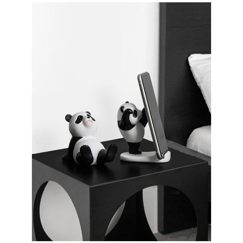 Cartoon Panda Stand for Mobile Phones and Tablets Universal Lazy Artifact Fun and Cute Decorative Ornaments