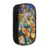 Saints Seiyas Pencil Case Classic Anime Pen Box Bag for Student Large Storage Office Cosmetic Pencilcases