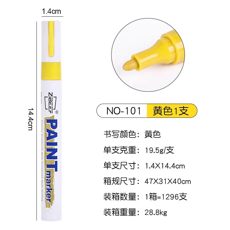 1pc Paint Pen Metal Paint Refill Pen Waterproof Colorful Oil-based Markers Industrial Marking Painting Graffiti Paint Oil Pen