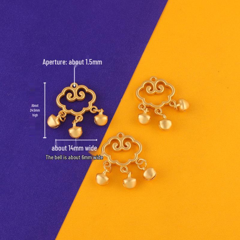 Handgefertigter Legierter Glasierter Friedensschnallen-Wolkenverschluss-Anhänger für DIY Armbänder, Ohrringe und Schmuck im Antikstil