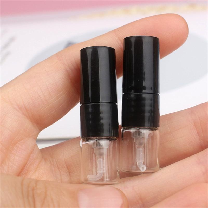 50 Pezzi 1ml Flaconi Spray Atomizzatore in Vetro A Prova di Perdite Portatili Ricaricabili Flaconi per Profumi Per Appassionati di Fragranze e Viaggi