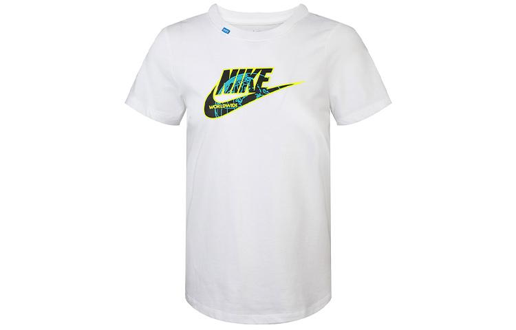 

Nike T Shirts Women s White Crew Neck Moderate Straight Fit CV9165-100 XL
