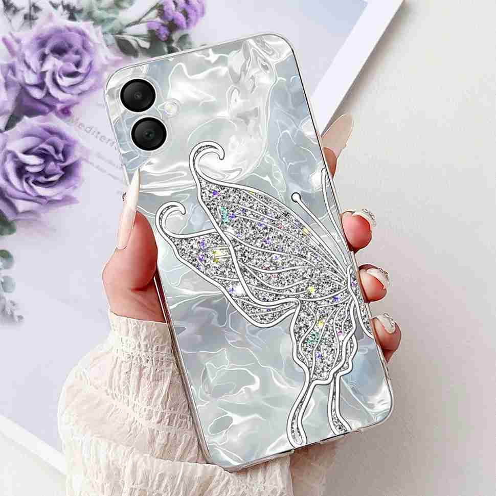 For Samsung A06 4G Case SM-A065F Colorful Flowers Soft Silicone Back Cover Phone Cases For Samsung Galaxy A06 A05 Bumper