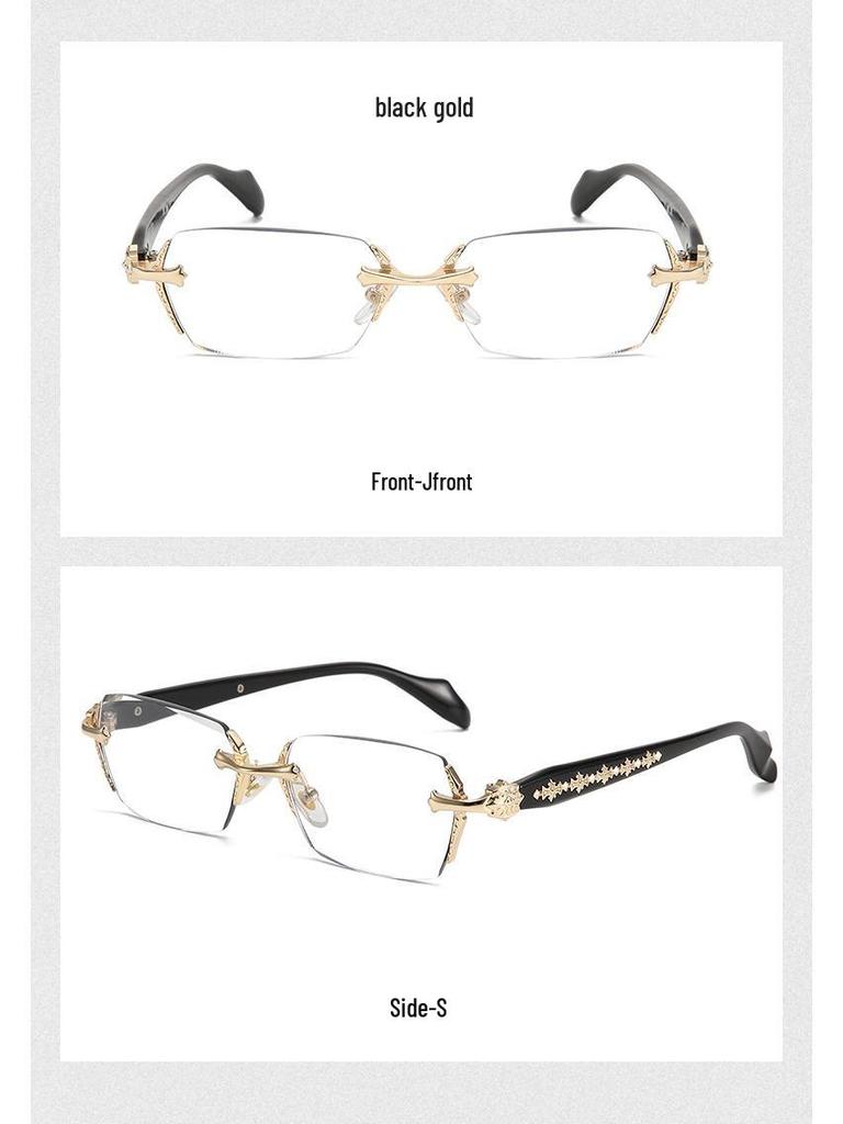 Hochauflösende randlose Blaulicht-Lesebrille: Ultraleicht und modisch für Männer, Frauen und Alterssichtigkeit