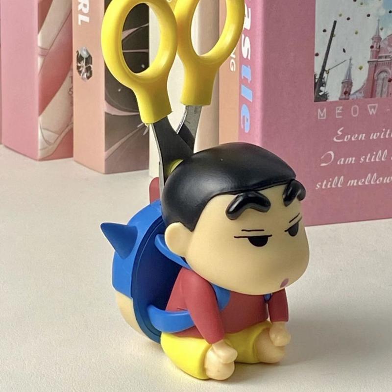 Crayon Shin-Chan Scissor Storage Cute Cartoon Originality Modeling Storage Ornament Office Desktop Ornament Student Gift