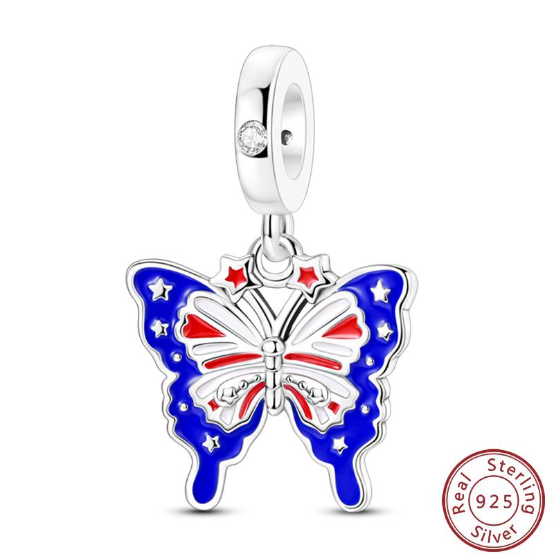 Meaning Series Copper Metal USA Flag Independence Day Statue Of Liberty Charm Bead Components Bead Components 3mm Do It Yourself High Quality Fine