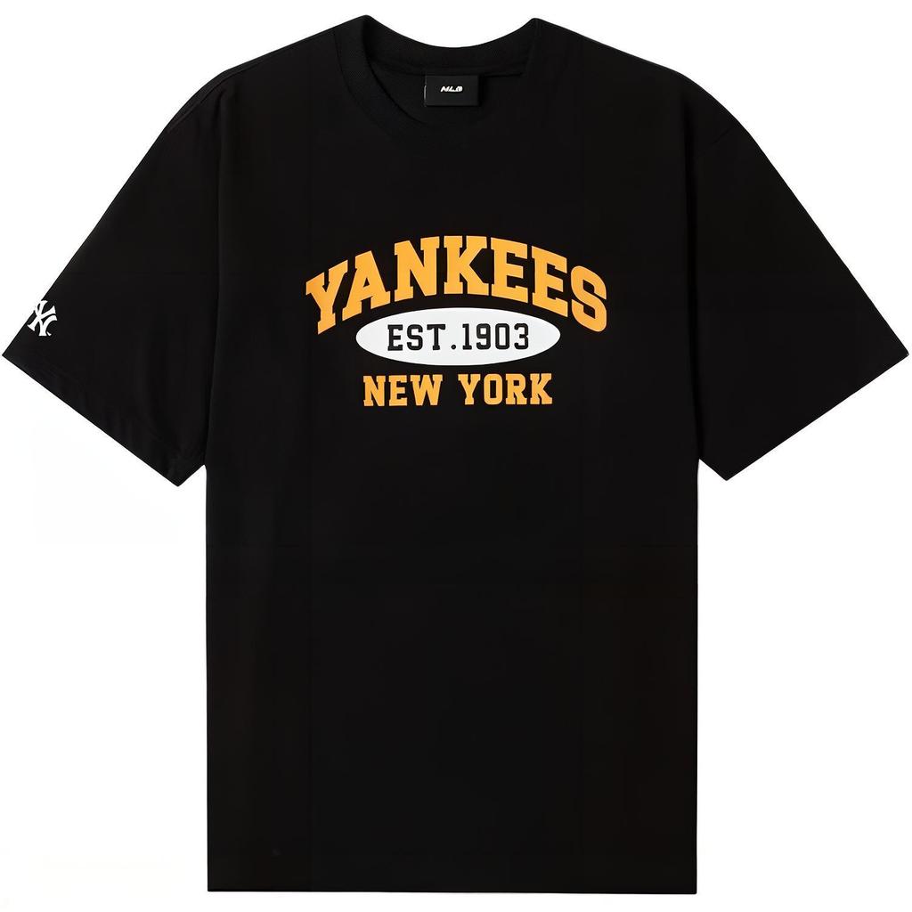 New MLB New York Yankees T Shirts Unisex Black 3ATSV0843-50BKS