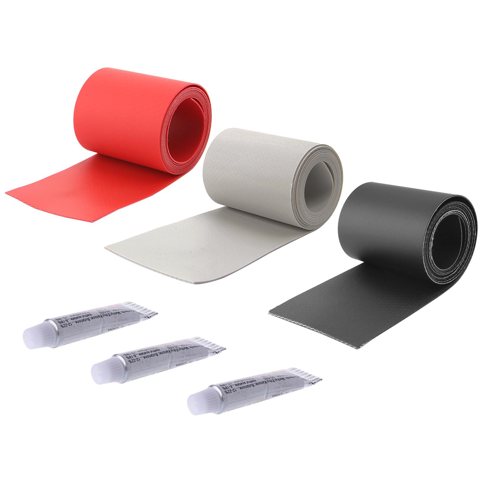 

3 Roll Waterproof PVC Repair Patch Rubber Boat Patch Inflatable Boat Repair Tool for Rubber Dinghy Canoe Kayak