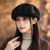 New Autumn and Winter Hat Women's Big Head Circumference Shows the Face Small Beret Fashion Versatile Octagonal Hat Temperament Painter Hat