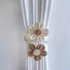 Curtain Tiebacks, Boho Decor Holdback Farmhouse TieBacks for Blackout/Sheer Curta, Cute Flower Curtain Ties Decorative Rope for Bedroom Window