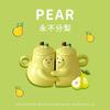 Kawaii Never Divide Pear Hugging Pear Couple Ceramic Cup Ins High Appearance Level Mug Cute Birthday Gift Water Cups Ceramic Mug
