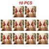 1~10PCS Christmas Headbands Sequins Reindeer Antlers Ears Hair Clips For Women Girl Halloween Party Cosplay Light Headdress
