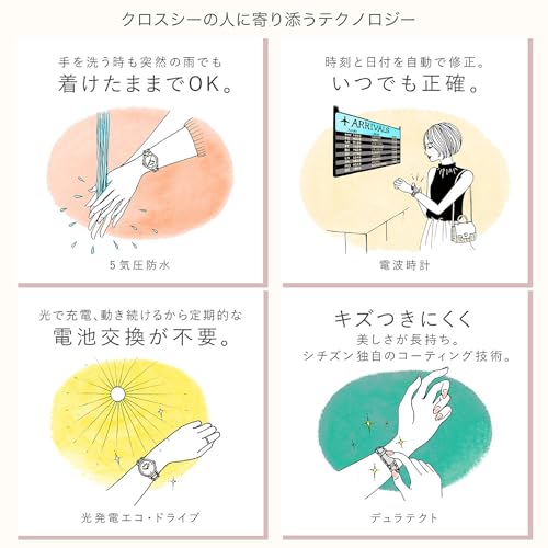 Citizen XC Eco-Drive Waterproof Radio-Controlled Watch, Hikari Collection, Sakura Limited Edition, Women's Pink, ES9497-88X