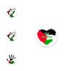 Palestine Flag Emblem Badge Hot Selling Iron Cross-border On