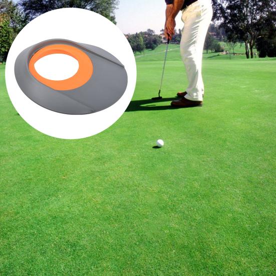 1/2Pcs Golf Putting Cup Two-color Golf Putter Hole Putting Practice Trainer Men Women