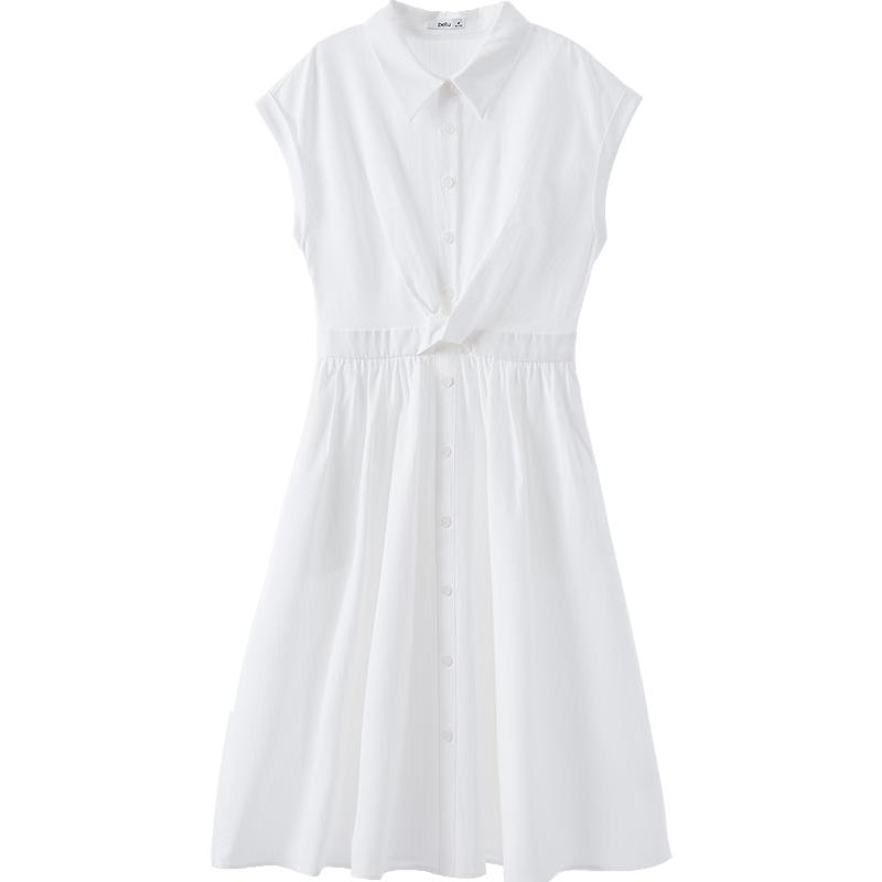 Betu Women s Elegant Twisted Waist Short-Sleeve Dress M