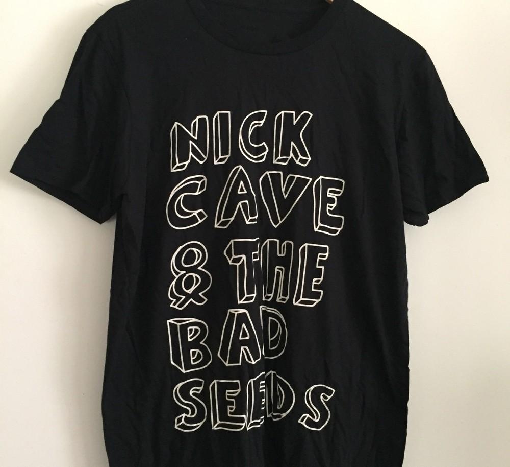 

Depop Nick cave and the bad seeds Blakc unisex ALl size Shirt Unisex T-Shirt XXXL