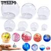 Clear Silicone Sphere Molds 3D Seamless Sphere Silicone Molds for Resin Casting Round Ball Orbs Epoxy Resin Molds for DIY Soap Candle Crafts