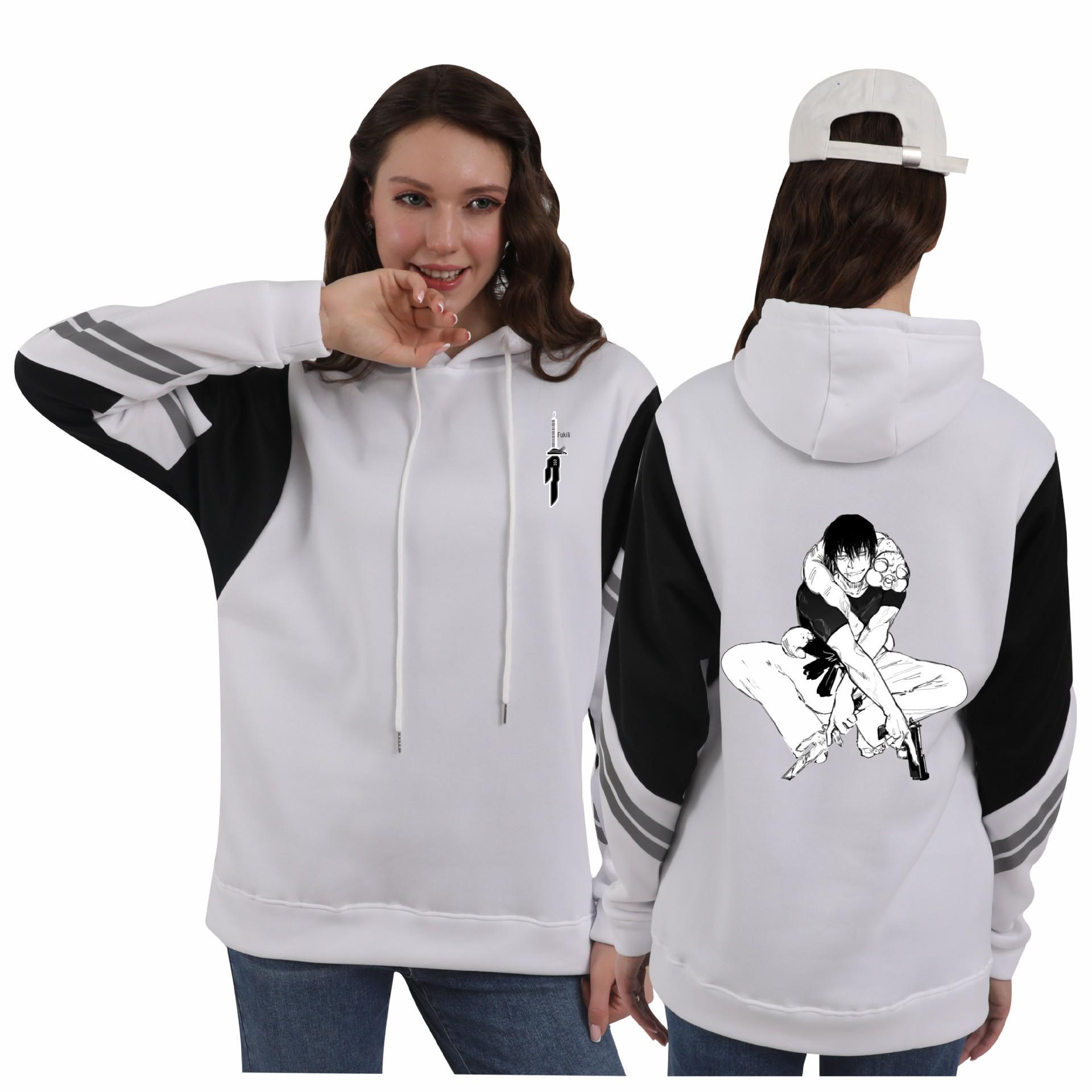 Jujutsu Kaisen Fushiguro Toji Colorblock Hoodie Sweatshirt XXL