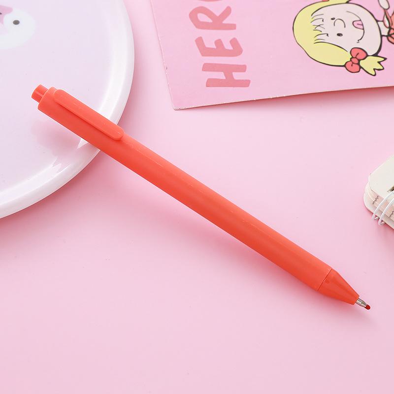 Macaron Morandi Click Pen - Retro Bullet Tip Signature Pen for Office & Study Stationery