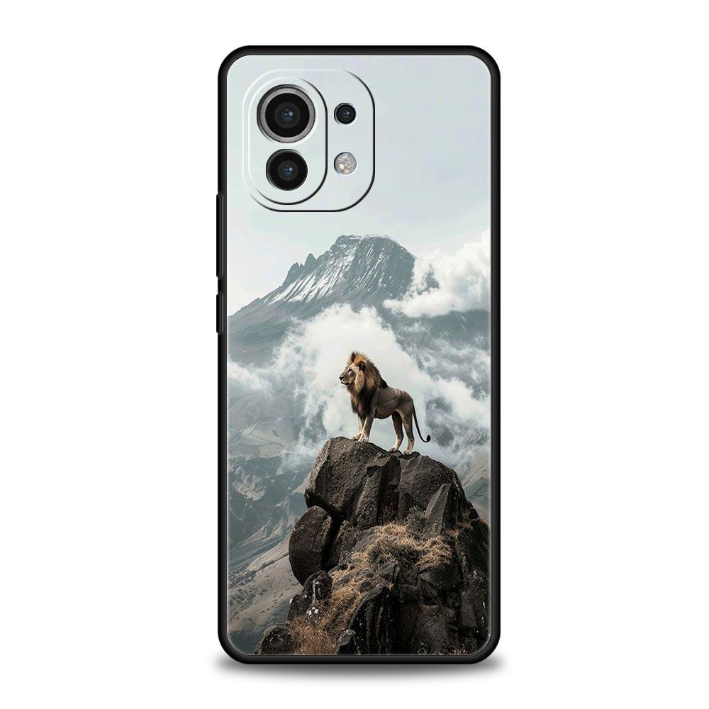 Custodia per Telefono Per Xiaomi Mi 15 14 14T 13T 12T Pro 12 13 11 Lite 5G 11T X6 X5 Pro Morbida Cover in TPU Leone Maschio Alpha Cucciolo