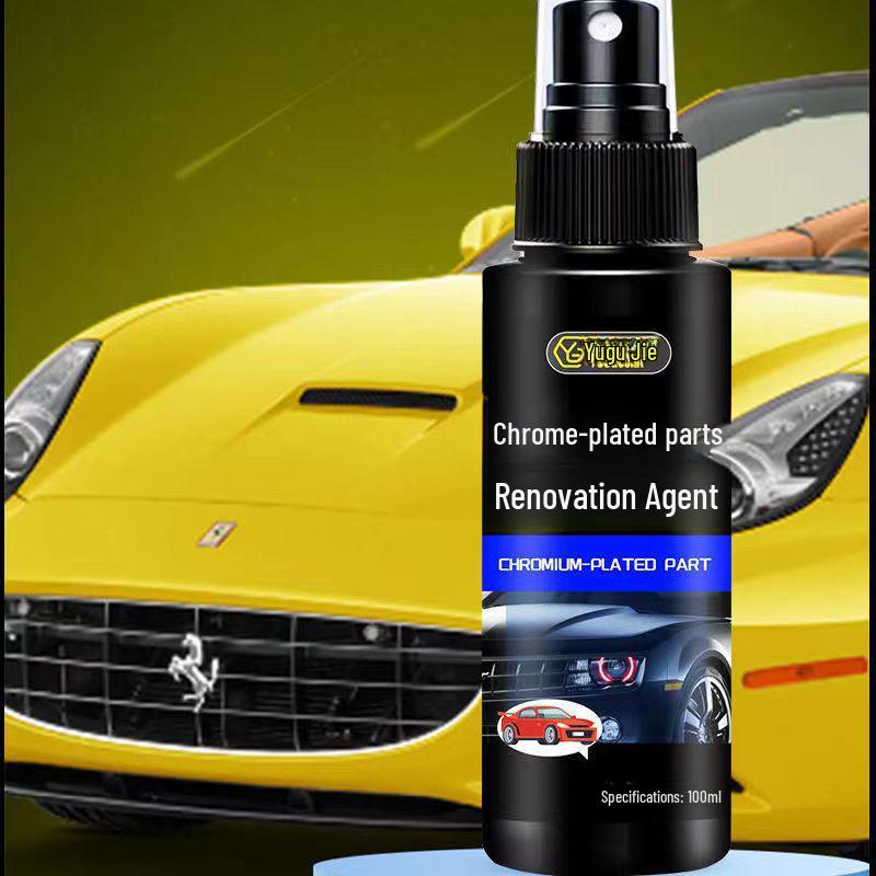 

Yougujie Chrome Parts Renovation Spray 100ml - Car Door Handle Cleaner & Brightener