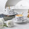 Banxia Blume und Vogel High End Kaffeetasse und Untertasse Set Tassen Keramiktassen Exquisite Geburtstagsgeschenke für Frauen Souvenirtassen