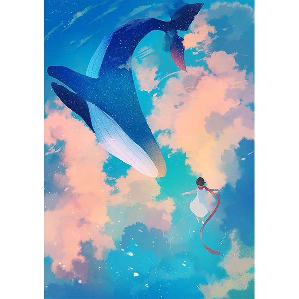 

5D DIY алмазная живопись животное слон Алмазная вышивка мозаика мультфильм Дельфин наборы крестиков украшение дома подарок ремесла Full Round 20x30CM