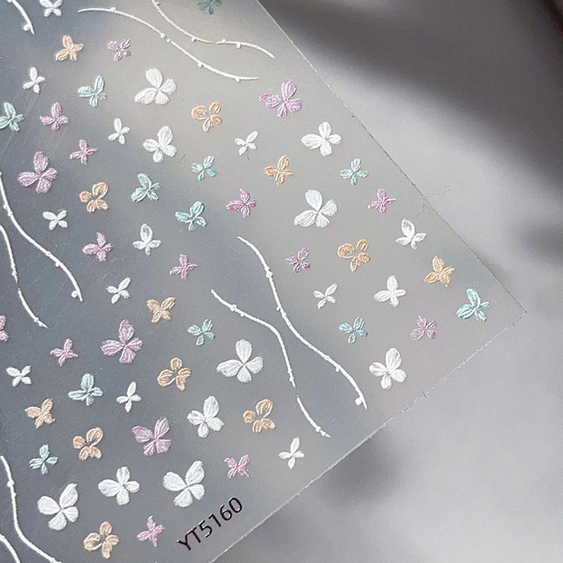 Наклейки для нігтів з метеликами, об'ємні наклейки для нігтів, дизайн нігтів, самоклейні матеріали для нігтів для жінок, прикраса для манікюру