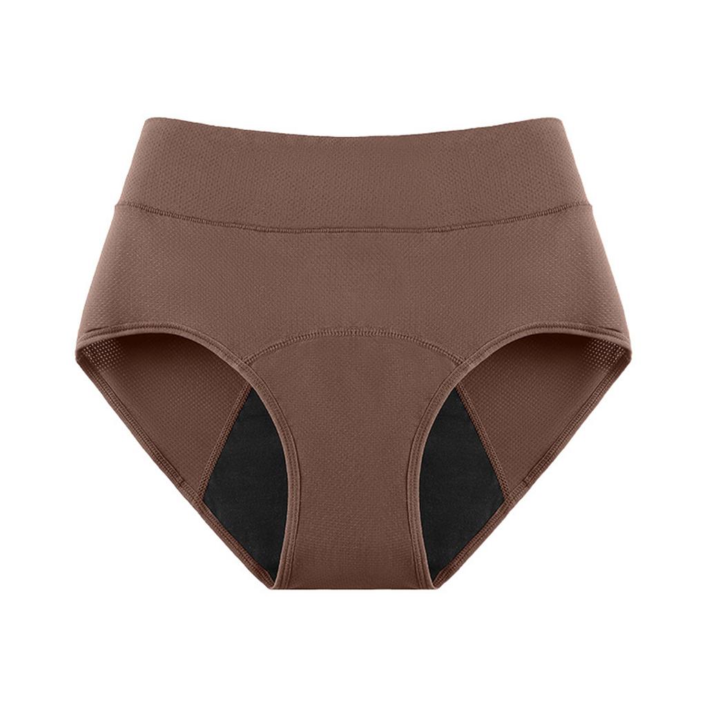 Women's Three-Layer Absorbent Period Underwear Breathable Leak-Proof Menstrual Panties with Ventilation Holes Comfortable Fit