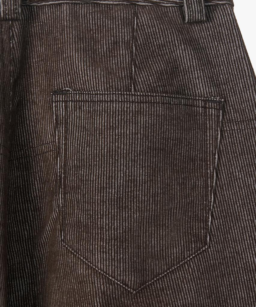 Gilyeong Denim Corduroy Barrel Pants_Brown