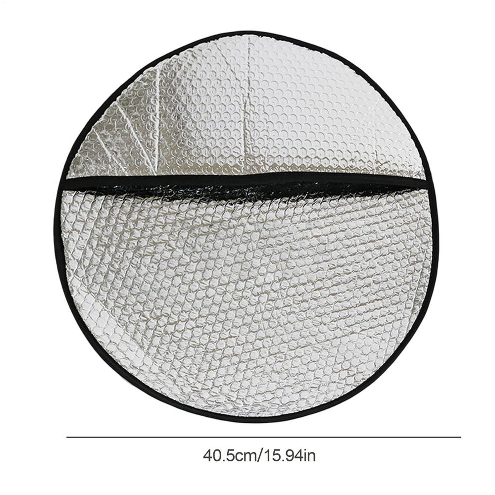 

Автомобильный солнцезащитный козырек Люк Авто Рулевое колесо Солнцезащитный козырек Двойная теплоизоляция Солнцезащитная накидка Защита Аксессуары для интерьера автомобиля серебряный