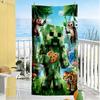 Minecraft Beach Towel Super Soft Microfiber Quickdry Fabric Comfortable Lightweight