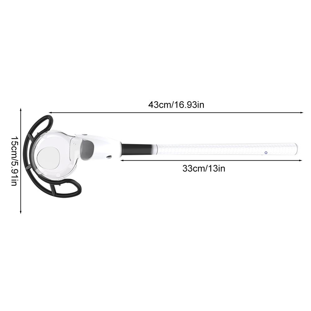 M053 Realistic Grip Handle Attachment for Meta/Oculus Quest 3 Non-Slip Golfing Game Extension Adapter for Oculus Quest 3 Games