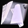 100pcs A4 11 Holes Loose-leaf Document Paper Protective Sleeve Transparent Plastic Punched Pocket Folder File Pocket Sleeve Thin