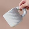 Pearl Ball Handle Porcelain Mug with Lid Macaron Color Coffee Cup Cute Office Tea Cup Home Couple Water Cup