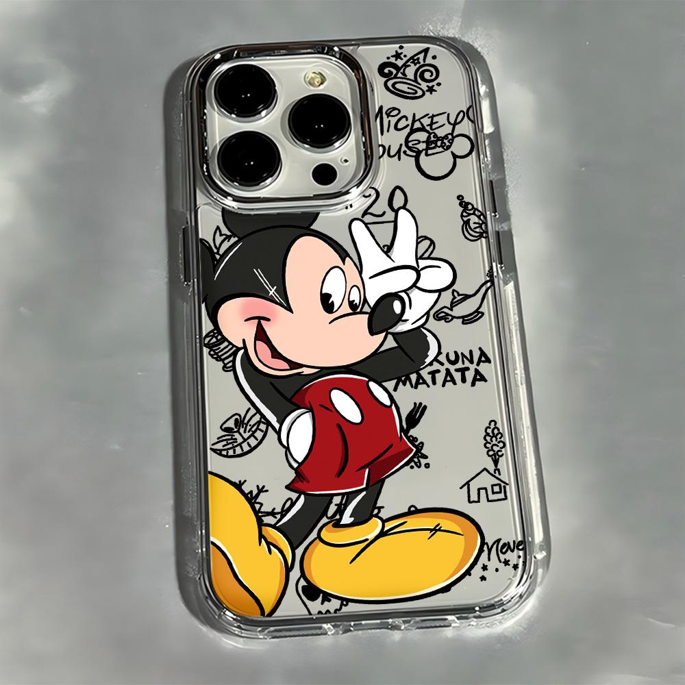 

Graffiti M-Mickey Minnies Phone Case For iPhone 17e 17 16e 16 15 14 13 12 11 mini Pro Max X XR XSMAX Air Plus Transparent Cover iPhone 11 Pro