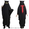 Clearstone Cosplay Halloween Teru Teru Cat Black 2-Way Poncho, Unisex,