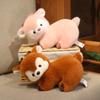 Kawaii Christmas Elk Animals Plush Dolls Stuffed Soft Toys Sika Deer For Kids Family Xmas Birthday Gift Party Decor for  Baby